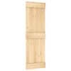 vidaXL Puerta Corredera NARVIK Natural y negro 70 x 210 cm (152,5 cm)