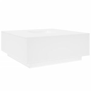 vidaXL Mesa de centro madera de ingenier&iacute;a blanca 100x100x40 cm