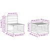 vidaXL Juegos de sof&aacute;s 4 pcs Natural Madera de Acacia S&oacute;lida