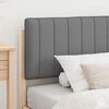 vidaXL Estructura de Cama con Cabecera Tapizada Gris Claro