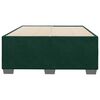 vidaXL Estructura cama sin colch&oacute;n terciopelo verde oscuro 120x190cm