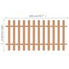 vidaXL Valla de estacas de jardín de WPC 200x100 cm