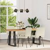 vidaXL Sillas de comedor 4 unidades cuero sint&eacute;tico color crema