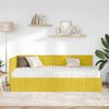 vidaXL Estructura de Cama Esquina con Colch&oacute;n 2 pcs Amarillo
