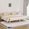 vidaXL Estructura de cama sin colchón madera maciza de pino 200x200 cm