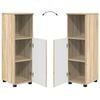 vidaXL Gabinete de Ba&ntilde;o con puerta Roble Sonoma 30 x 35 x 95 cm