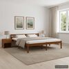 vidaXL Estructura cama sin colchón madera pino marrón miel 180x200 cm