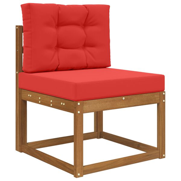 vidaXL Coj&iacute;n para sof&aacute; de exterior 2 pcs Rojo Poli&eacute;ster