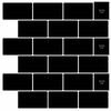 vidaXL Azulejo de metro 20 uds. Negro 30 x 30 cm Poliuretano y PET