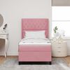 vidaXL Cama tipo Box Spring con colch&oacute;n Rosa 100 x 200 cm Terciopelo