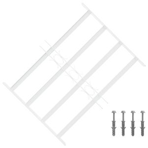 vidaXL Reja de Seguridad para Ventanas con 4 Barras Transversales