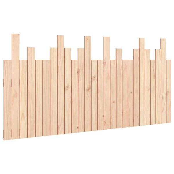 vidaXL Cabecero de cama de pared madera maciza de pino 166x3x80 cm