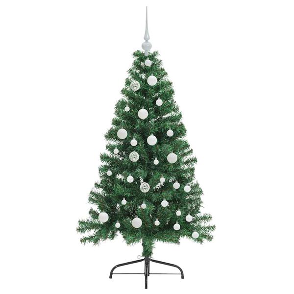 vidaXL &Aacute;rbol de Navidad Artificial Preiluminado Verde 120 cm PVC