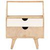 vidaXL Mesita de noche de madera maciza de mango 40x30x50 cm
