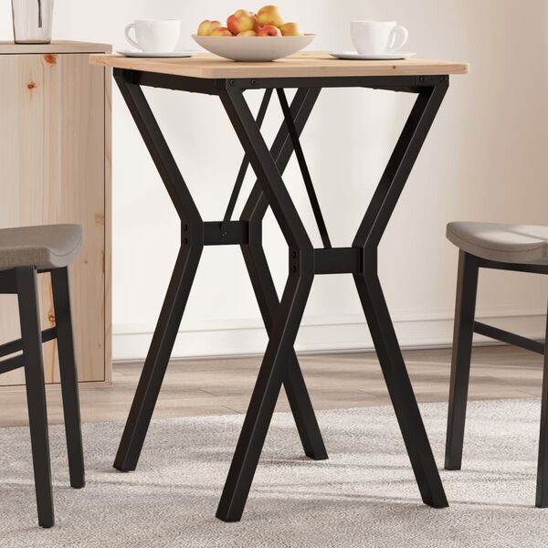 vidaXL Patas de mesa de comedor estructura Y acero 60x40x73 cm