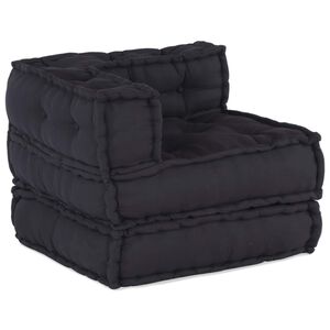 vidaXL Unidad de Sof&aacute; Modular Tela Gris antracita 210 x 70 x 56 cm