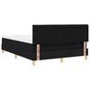 vidaXL Cama Box Spring LED con colch&oacute;n con LED Negro 160 x 200 cm tela
