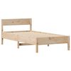 vidaXL Estructura de cama sin colch&oacute;n madera maciza de pino 90x190 cm