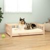 vidaXL Cama para perros madera maciza de pino 95,5x65,5x28 cm