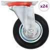 vidaXL Ruedas giratorias 24 unidades 100 mm