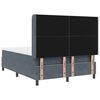 vidaXL Cama tipo Box Spring Gris oscuro 140 x 190 cm Terciopelo