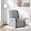 vidaXL Sillón reclinable de masaje de tela gris claro