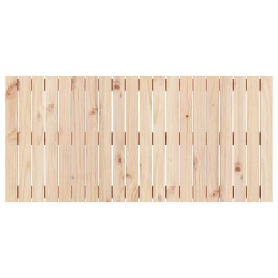 vidaXL Cabecero de cama de pared madera maciza de pino 127,5x3x60 cm