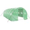 vidaXL Invernadero con estructura de acero verde 18 m&sup2; 6x3x2 m