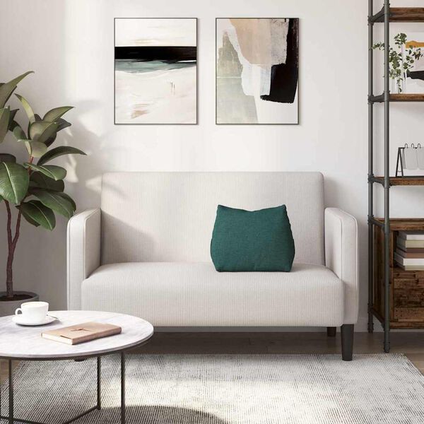 vidaXL Cojín de Espalda Verde oscuro 45 x 20 x 35 cm tela