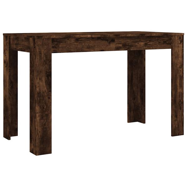 vidaXL Mesa de comedor madera de ingenier&iacute;a roble ahumado 120x60x76 cm