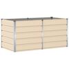 vidaXL Jardinera Marfil 160 x 80 x 75 cm Acero
