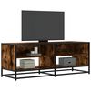 vidaXL Mueble TV metal y madera ingenier&iacute;a roble humo 120,5x40x46 cm