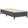 vidaXL Cama tipo Box Spring Gris oscuro 90 x 200 cm Terciopelo