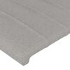 vidaXL Cabecero de tela gris claro 83x23x78/88 cm