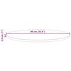 vidaXL Tablero de mesa redondo madera maciza de pino marr&oacute;n &Oslash;90x2,5 cm