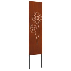 vidaXL Pantalla de Privacidad para Jard&iacute;n Calado Oxidado 32 x 140 cm