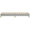 vidaXL Estructura de cama sin colch&oacute;n tela gris claro 90x190 cm