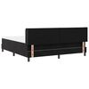 vidaXL Cama tipo Box Spring con colch&oacute;n Negro 200 x 180 cm Poli&eacute;ster