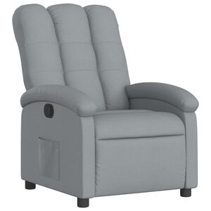 vidaXL Sill&oacute;n reclinable de tela gris claro