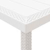 vidaXL Conjunto de Comedor de Jard&iacute;n 11 pcs Blanco Polipropileno