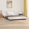 vidaXL Estructura de cama madera maciza de pino gris 140x200 cm