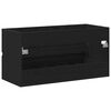 vidaXL Gabinete de Lavabo para Ba&ntilde;o Roble Negro 90 x 38,5 x 45 cm