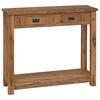 vidaXL Mesa Consola Natural 90 x 30 x 80 cm Madera de teca maciza