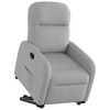 vidaXL Sill&oacute;n reclinable elevable de tela gris nube