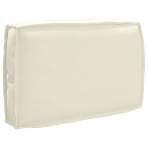 vidaXL Cojín de palé para respaldo Crema 60 x 40 x 12 cm Tela Oxford
