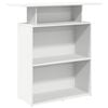 vidaXL Mostrador de recepci&oacute;n blanco 100x40x104 cm madera de ingenier&iacute;a