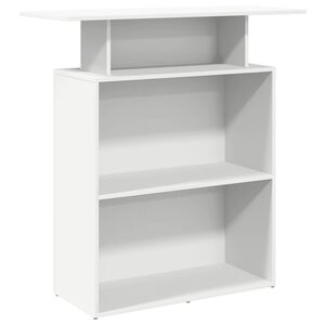 vidaXL Mostrador de recepci&oacute;n blanco 100x40x104 cm madera de ingenier&iacute;a