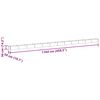 vidaXL Arriate elevado 1164 x 50 x 36 cm Acero Galvanizado