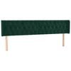 vidaXL Cabecero de terciopelo verde oscuro 203x16x78/88 cm