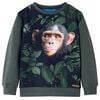 vidaXL Sudadera infantil caqui oscuro 104